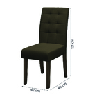 Mesa De Jantar Off White Dubai 6 Cadeiras Castanho/cacau