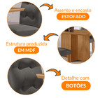 Mesa De Jantar Olímpia 120cm Mdf Canto Copo E Com 4 Cadeiras