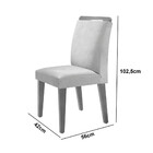 Mesa De Jantar Olímpia 90cm Mdf Canto Copo E Com 4 Cadeiras A