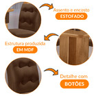 Mesa De Jantar Olímpia 90cm Mdf Canto Copo E Com 4 Cadeiras C