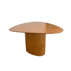 Mesa De Jantar Orgânica 120x125cm Tampo Freijó Base Freijó -