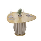 Mesa De Jantar Orgânica 136cm Tokio Dj Móveis