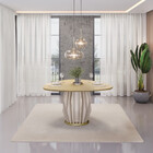 Mesa De Jantar Orgânica 136cm Tokio Dj Móveis