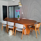 Mesa De Jantar Orgânica 240x135cm Carvy Madeira Maciça Castan