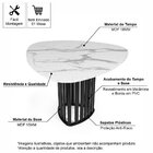 Mesa De Jantar Orgânica 4 Lugares 120x118cm - Straub Web Marm