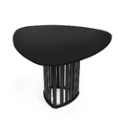 Mesa De Jantar Orgânica 4 Lugares 120x118cm - Straub Web Preta