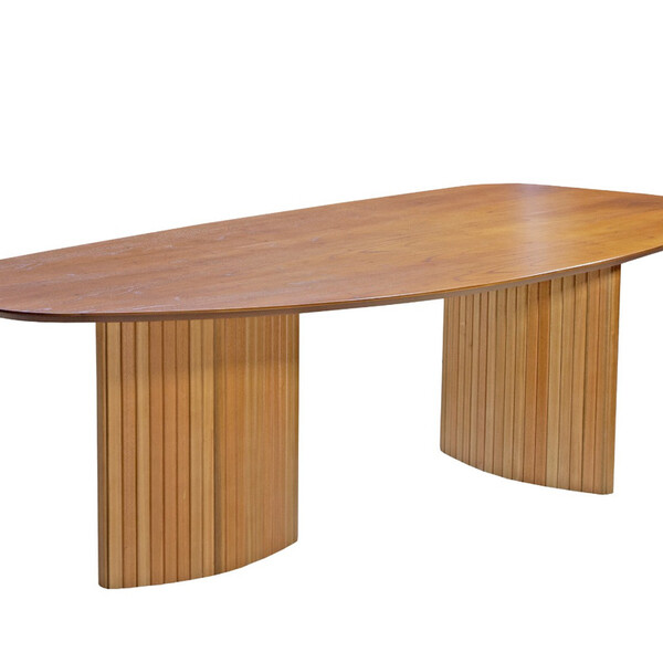 Mesa De Jantar Orgânica Ripada Florença 2,20x1,10m Art Salas