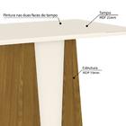 Mesa De Jantar Orus 120cm 6 Cadeiras Vega - Nature/off White