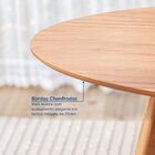 Mesa De Jantar Oval 6 Lugares 210x110cm Paineira Cabecasa Mad