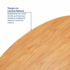 Mesa De Jantar Oval 6 Lugares 210x110cm Paineira Cabecasa Mad