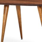 Mesa De Jantar Oval Com Tampo De Mdf Eron Amêndoa 190 Cm