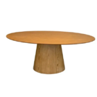 Mesa De Jantar Oval Cone 160x90cm Madeira Freijó - Marrom