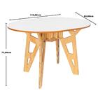 Mesa De Jantar Oval Evidence - Branco