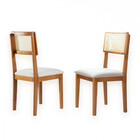 Mesa De Jantar Panamá 180x90 Com 6 Cadeiras Rubi Em Tela Ratt