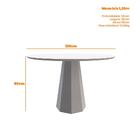 Mesa De Jantar Para 4 Lugares 1 20m Tampo Redondo Com Vidro I