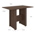 Mesa De Jantar Para 4 Lugares Milano Amêndoa Poliman Móveis