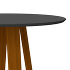 Mesa De Jantar Para 4 Lugares Tampo Redondo Com Vidro 1 00m V