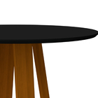 Mesa De Jantar Para 4 Lugares Tampo Redondo Com Vidro 1 00m V