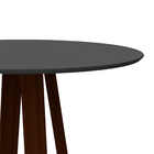 Mesa De Jantar Para 4 Lugares Tampo Redondo Com Vidro 1 20m V