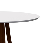 Mesa De Jantar Para 4 Lugares Tampo Redondo Com Vidro 1 20m V