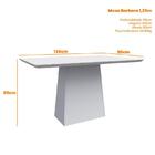 Mesa De Jantar Para 4 Ou 6 Lugares 1 35m Tampo De Madeira Vid