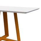 Mesa De Jantar Para 4 Ou 6 Lugares Tampo Retangular Com Vidro