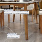 Mesa De Jantar Para 6 Lugares 160cmx90cm Monalisa Em Madeira