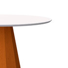 Mesa De Jantar Para 6 Lugares 1 35m Tampo Redondo Com Vidro I