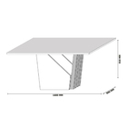 Mesa De Jantar Para 6 Lugares 1 60m Tampo De Madeira Com Vidr