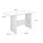 Mesa De Jantar Para 6 Lugares Milano Branco Poliman Móveis