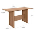 Mesa De Jantar Para 6 Lugares Milano Carvalho Poliman Móveis