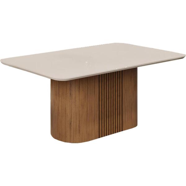 Mesa De Jantar Para 6 Lugares Munique 1700x800 Freijó Off Whi