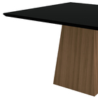 Mesa De Jantar Para 6 Ou 8 Lugares 1 35m Tampo  De Madeira Co