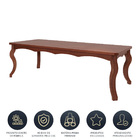 Mesa De Jantar Para 8 Cadeiras Barcelona 250 X 110 Cm  Pés Lu