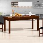 Mesa De Jantar Para 8 Lugares Madeira Maciça Safira Castanho