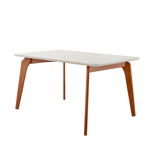Mesa De Jantar Paris Madeira Maciça 140x80cm Tampo Retângular