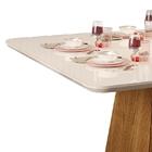 Mesa De Jantar Paris Tampo Chanfrado Curvo 136x136 - Pr Móveis