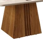 Mesa De Jantar Paris Tampo Chanfrado Curvo 136x136 - Pr Móveis