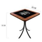 Mesa De Jantar Pequena Com 2 Cadeiras Quadrada Madeira Maciça.