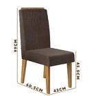 Mesa De Jantar Pequena Com 4 Cadeiras Carvalho Nobre Veludo M