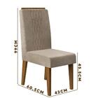 Mesa De Jantar Pequena Com 4 Cadeiras Freijó Veludo Kraft Her