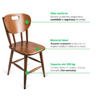 Mesa De Jantar Pequena Com 4 Cadeiras Quadrada Madeira Maciça