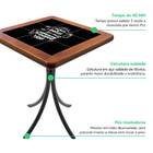 Mesa De Jantar Pequena Com 4 Cadeiras Quadrada Madeira Maciça