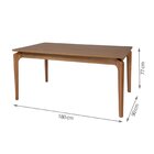 Mesa De Jantar Portugal Em Madeira Maciça E Mdf L 180 X P 90