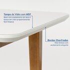 Mesa De Jantar Quadrada 4 Lugares 95cm Tampo Mdf E Vidro Tang
