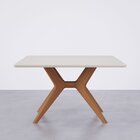 Mesa De Jantar Quadrada 6 Lugares 1,30m Salgueiro Cabecasa Ma