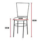 Mesa De Jantar Quadrada 70cm Branca Com 4 Cadeiras Estofada P