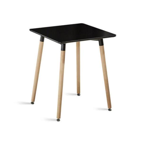 Mesa De Jantar Quadrada 80cm Núria Tm Preta