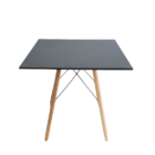 Mesa De Jantar Quadrada 80x80cm - Tampo Mdf Cinza