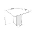 Mesa De Jantar Quadrada 90x90 Com 4 Cadeiras Sicilia Mel/ Blo